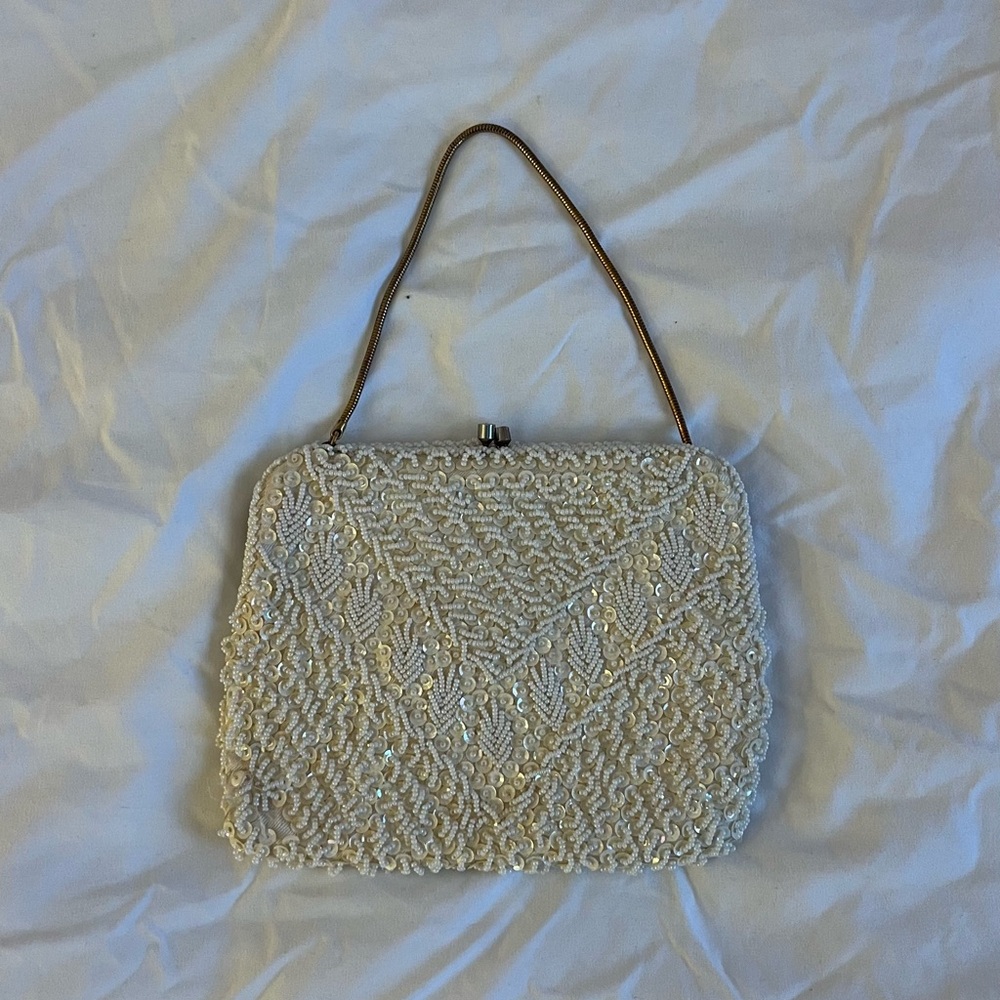 Vintage Beaded Evening Bag Clutch - Picture 2 of 4